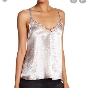 FREE people silver haze tank/Cami top. size M. D/8/A1439